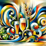 DALL·E 2023-11-12 16.41.17 - A modern art painting depicting the theme of beer. The artwork should be in a contemporary style, using abstract forms, bold colors, and innovative co.png